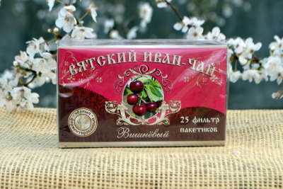 Иван-чай Вятский «Вишнёвый» 25 фильтр-пакетов 50г Натуральная помощь сердцу и сосудам